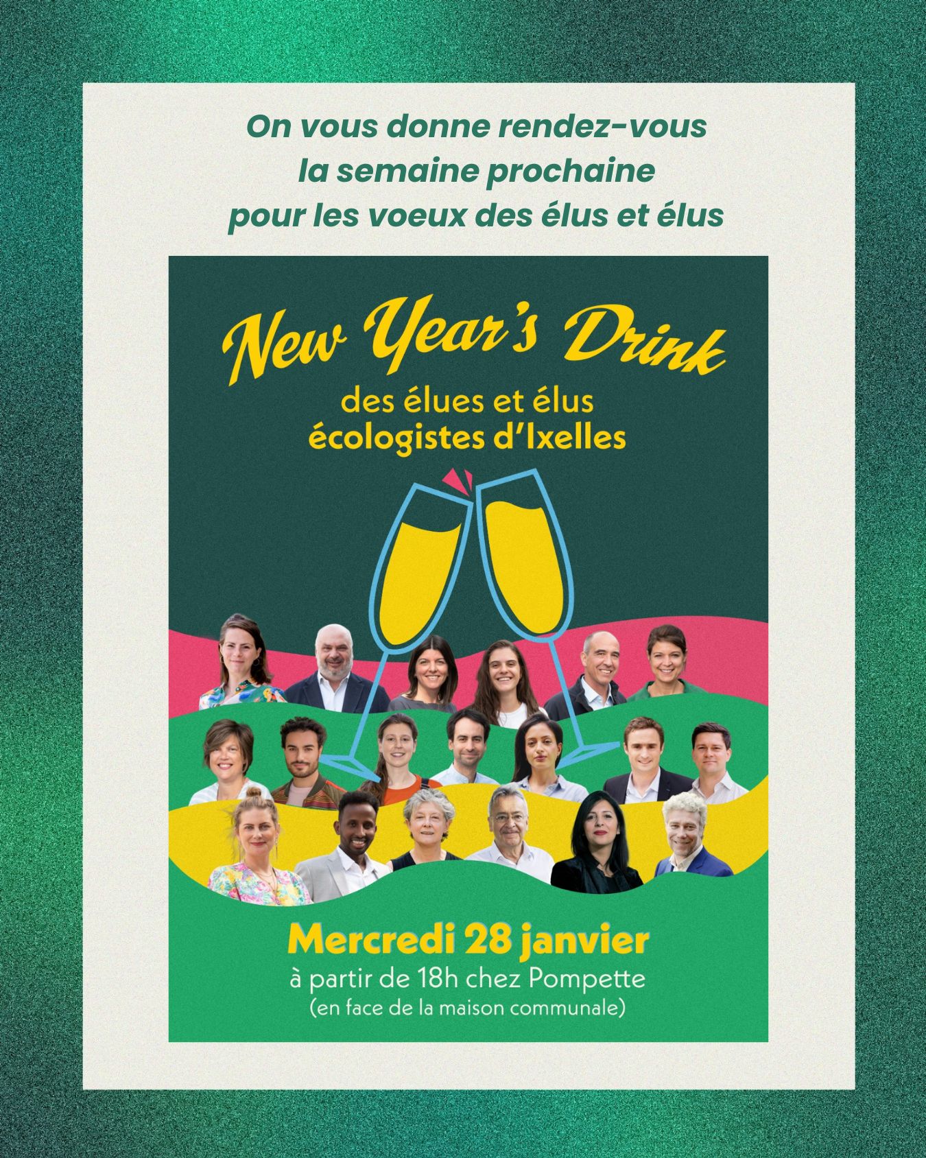 Vœux des élus écologistes d'Ixelles